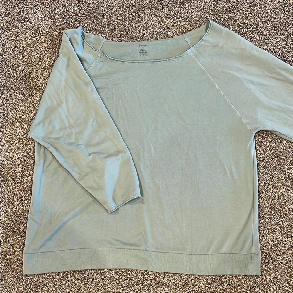 Light Blue 3/4 Sleeve Top - Picture 2 of 6